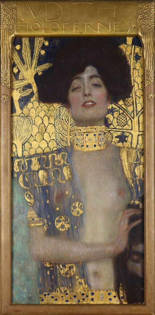 Gustav Klimt paintings: Gustav Klimt, Judith I, 1901, Österreichische Galerie Belvedere, Vienna, Austria.

