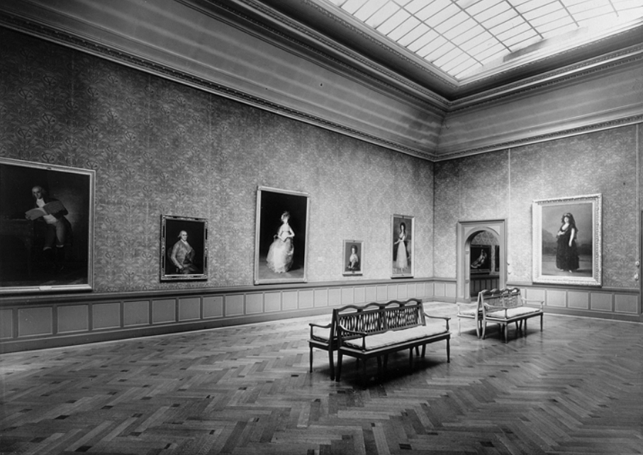 Evacuation of Prado Museum: Exhibition view of the Masterpieces from the Prado Museum in Geneva. Museo del Prado.
