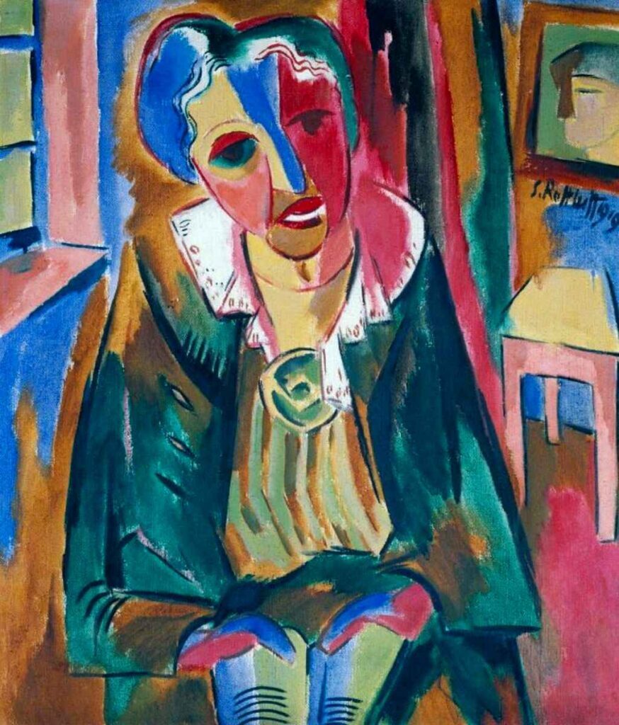 expressionism paintings: Karl Schmidt-Rottluff, Dr. Rosa Schapire, 1919, Tate, London, UK.
