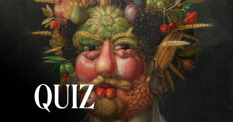 A painting by Giuseppe Arcimboldo, 1590–1591, Skokloster Castle, Skokloster, Sweden. Museum’s website. Detail.
