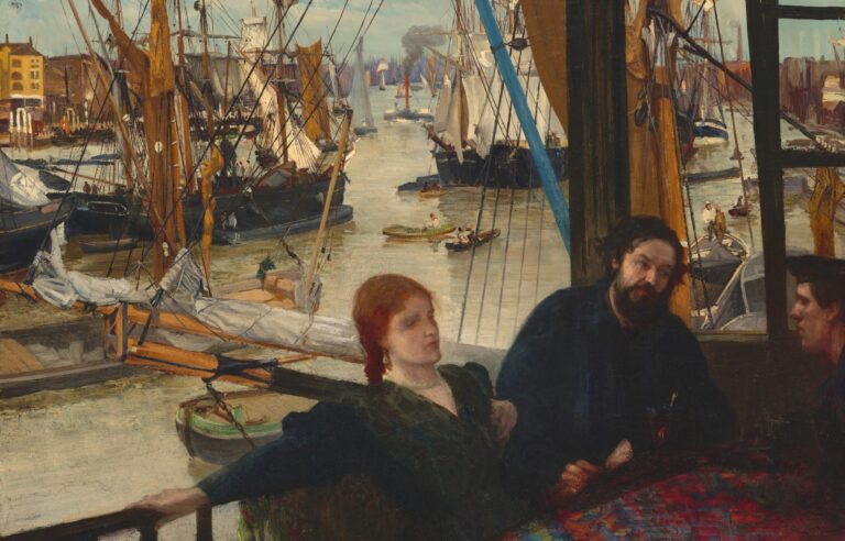Victorian Syphilis: James McNeill Whistler, Wapping, 1860–1864, National Gallery of Art, Washington, DC, USA. Detail.

