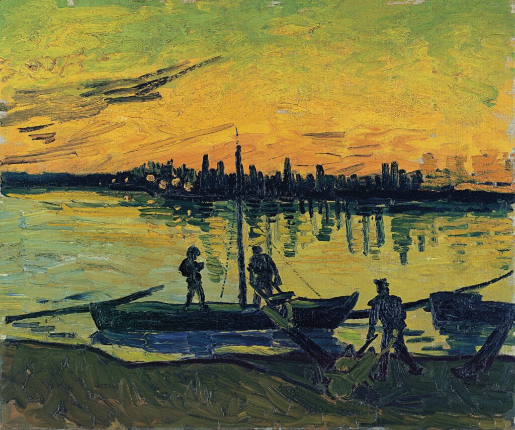 Van Gogh summer paintings: Vincent van Gogh, The Stevedores in Arles, 1888, Thyssen-Bornemisza Museum, Madrid, Spain.
