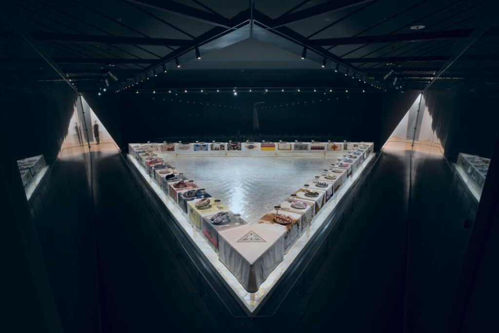 Hannah Höch: Judy Chicago, The Dinner Party, 1974–1979, Brooklyn Museum, New York City, NY, USA. Photo: Donald Woodman. © Judy Chicago.

