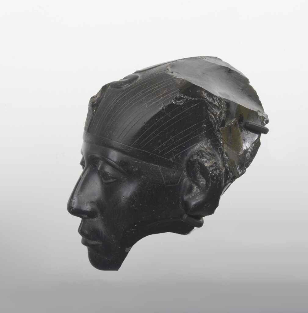 Obsidian rock: Head of King Senwosret III, Egypt, ca. 1860 BCE, Calouste Gulbenkian Museum, Lisbon, Portugal. Museum’s website.
