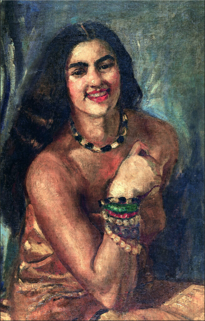 Amrita Sher-Gil paintings: Amrita Sher-Gil, Self-Portrait (7), 1930, National Gallery of Modern Art, New Delhi, India.
