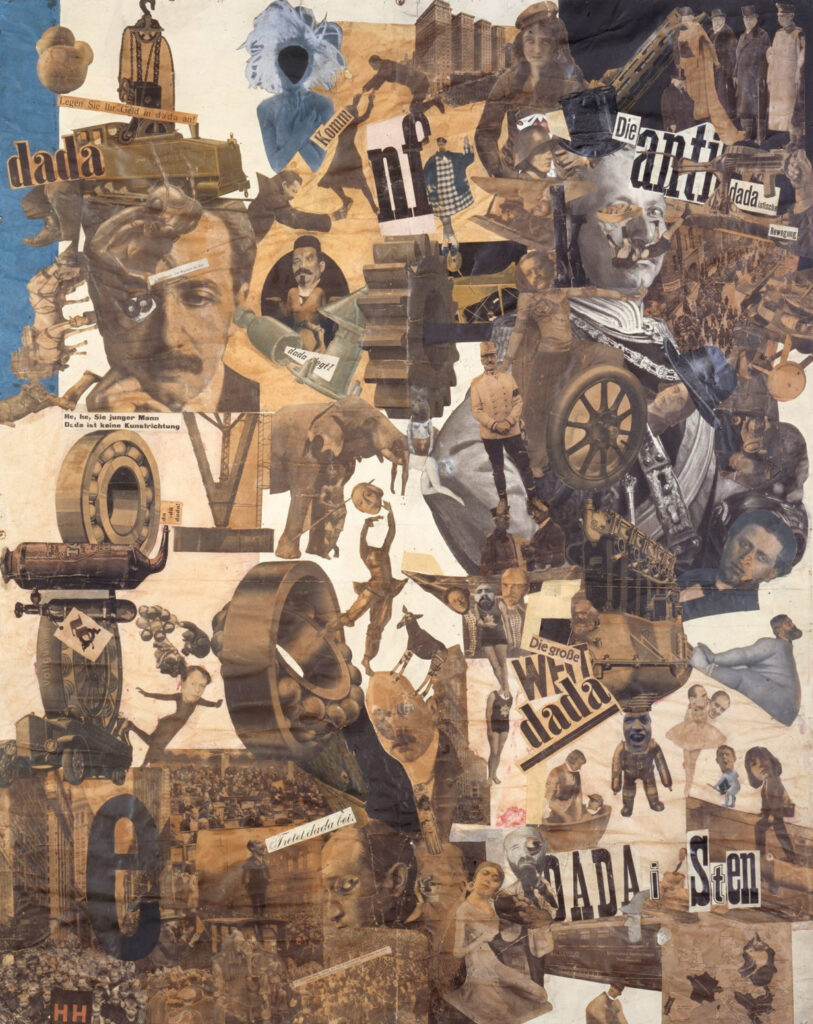 Hannah Höch: Hannah Höch, Cut with the Kitchen Knife Through the Last Weimar Beer-Belly Cultural Epoch of Germany, 1919, Neue Nationalgalerie, Berlin, Germany. Arthur.io.
