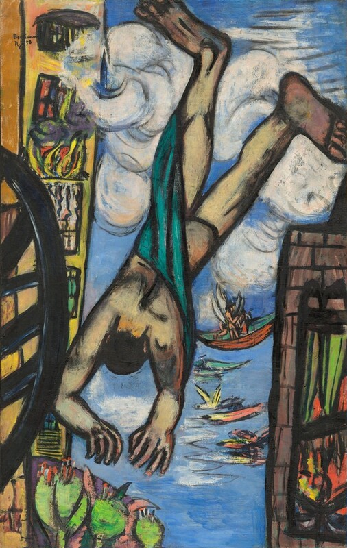 falling in art: Falling in art: Max Beckmann, Falling Man, 1950, National Gallery of Art, Washington, DC, USA.
