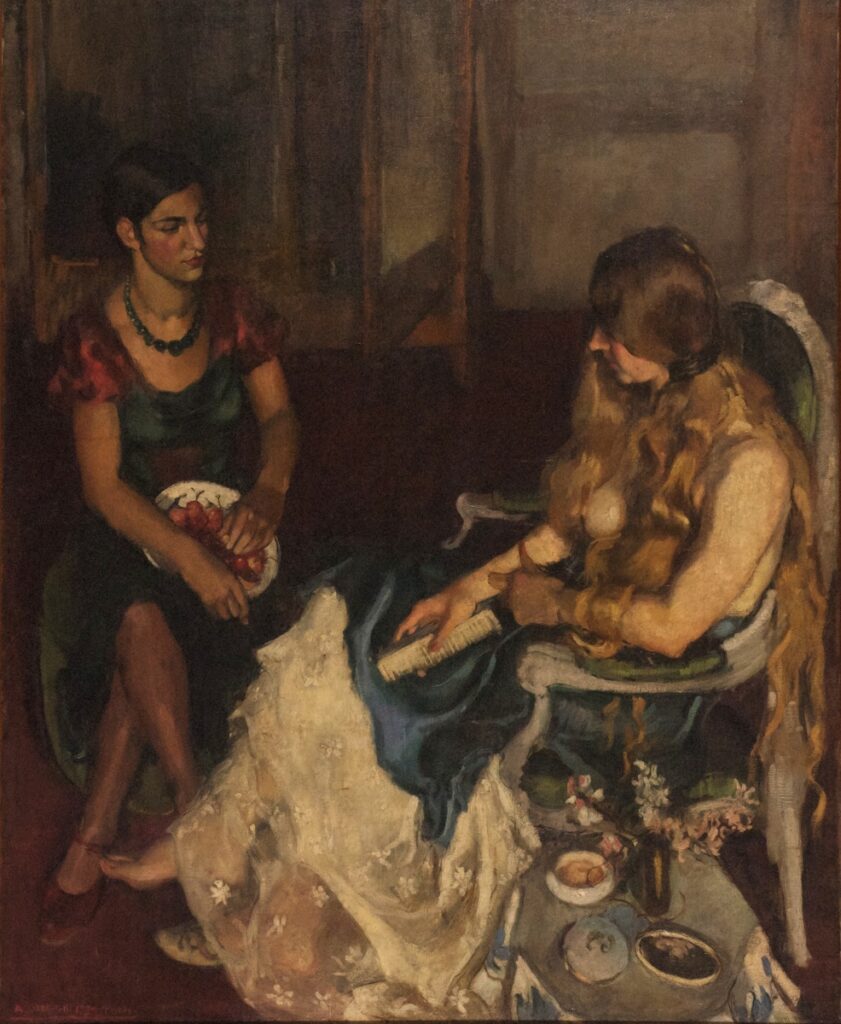 Amrita Sher-Gil paintings: Amrita Sher-Gil, Young Girls, 1932, National Gallery of Modern Art, New Delhi, India.
