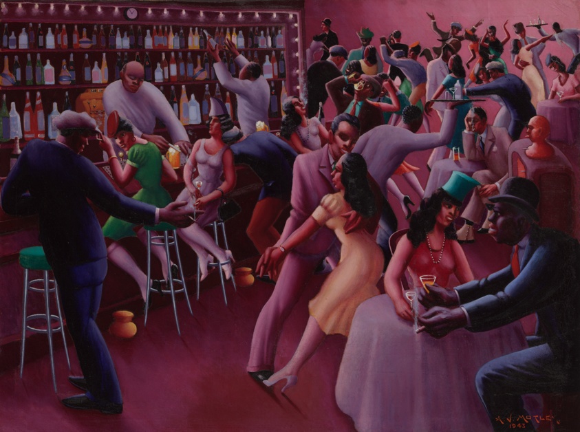 Archibald Motley, Nightlife, 1943. The Art Institute of Chicago, Chicago, IL, USA.
