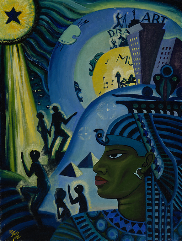 Harlem Renaissance paintings: Lois Mailou Jones, The Ascent of Ethiopia, 1932, Milwaukee Art Museum, Milwaukee, WI, USA. © Lois Mailou Jones.
