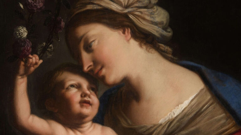 Virgin and Child Sirani: Elisabetta Sirani, Virgin and Child, 1663, National Museum of Women in the Arts, Washington, DC, USA. Detail.
