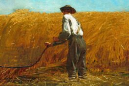Winslow Homer, Veteran in a New Field, 1865, Metropolitan Museum of Art, New York City, NY, USA. Detail.