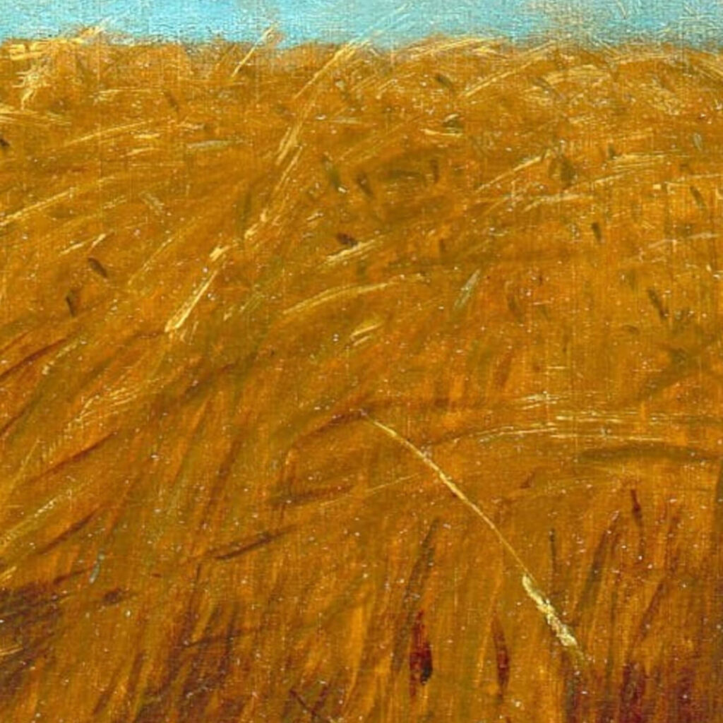 Veteran in a New Field: Winslow Homer, The Veteran in a New Field, 1865, Metropolitan Museum of Art, New York City, NY, USA. Detail.
