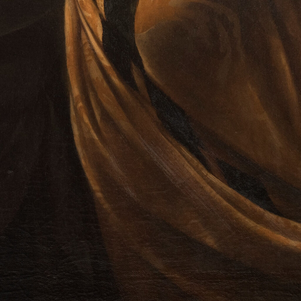 Caravaggio Judith and Holofernes: Caravaggio, Judith and Holofernes, ca. 1598–1602, Galleria Nazionale d’Arte Antica, Palazzo Barberini, Rome, Italy. Detail.
