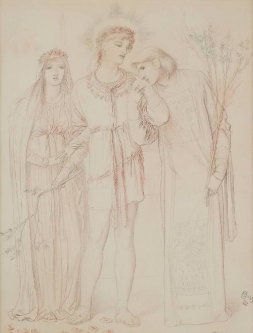 Simeon Solomon: Simeon Solomon, Illustration to the Song of Solomon, 1868, Hugh Lane Gallery, Dublin, Ireland.
