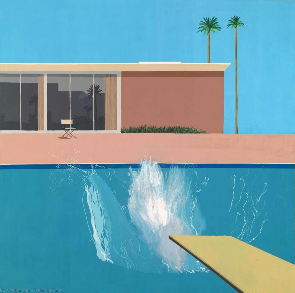 Quiz summer art: A Bigger Splash, 1967, Tate Britain, London, UK.
