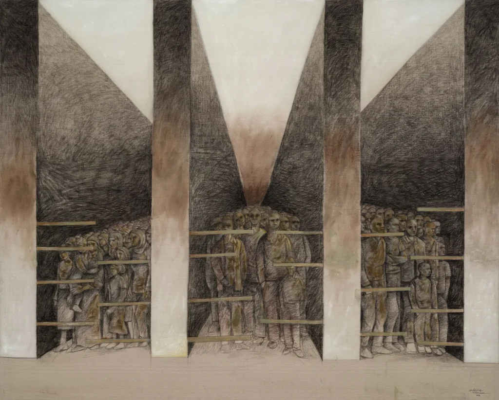 Sliman Mansour: Sliman Mansour, Homeland, 2010, Dalloul Art Foundation, Beirut, Lebanon.
