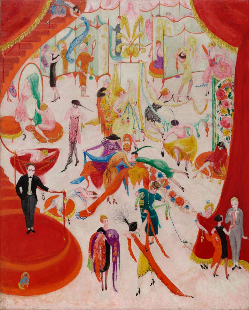 Florine Stettheimer Self-Portrait: Florine Stettheimer, Spring Sale at Bendel’s, 1921, Philadelphia Museum of Art, Philadelphia, PA, USA
