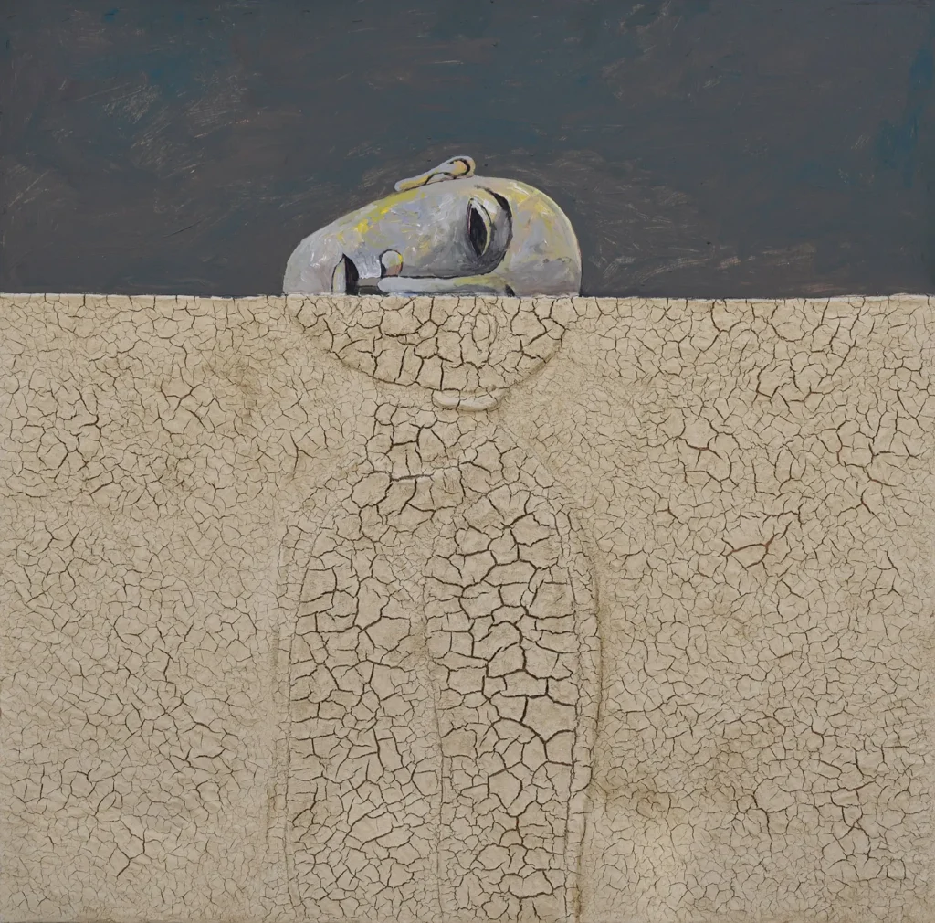 Sliman Mansour: Sliman Mansour, Temporary Escape, 2019. WikiArt.
