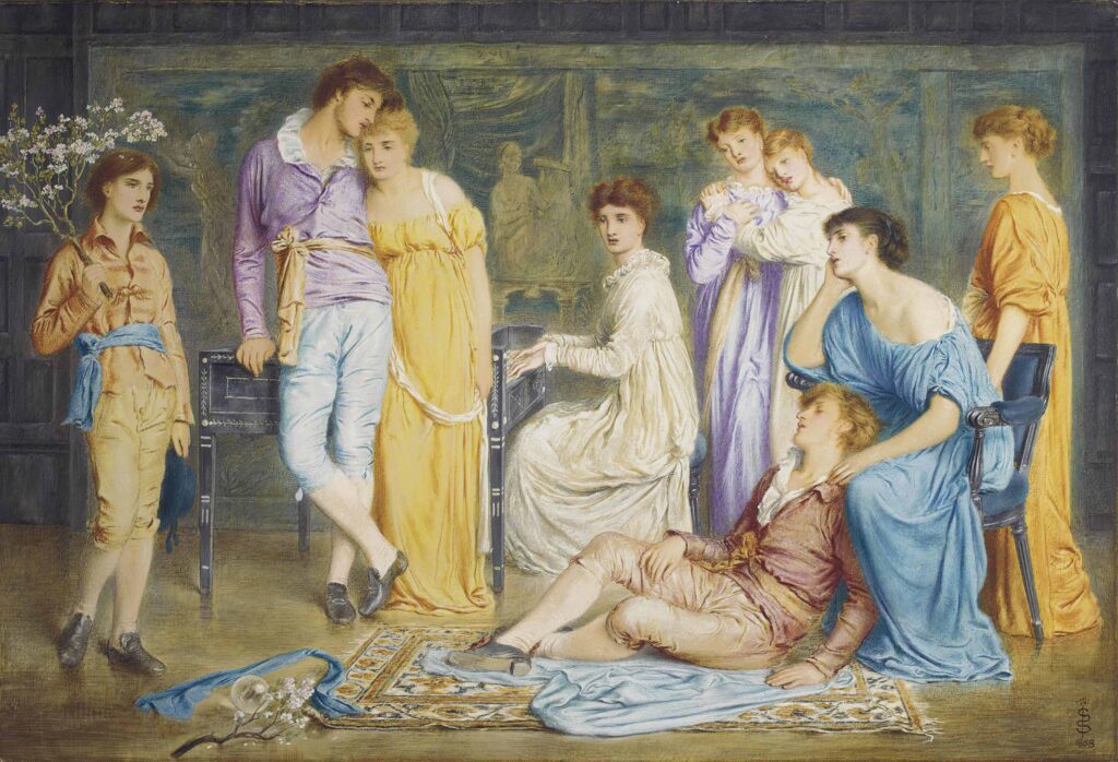 Simeon Solomon: Simeon Solomon, A Prelude by Bach, 1868, private collection. Christie’s.
