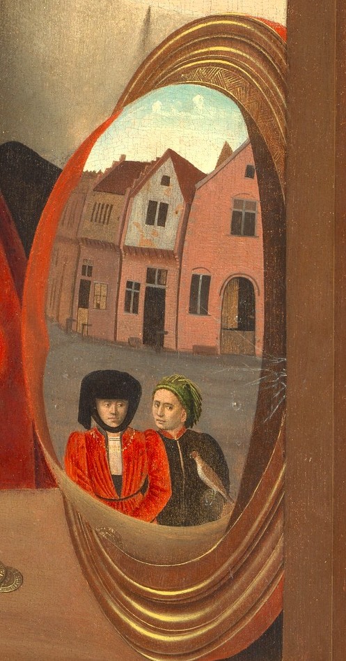 Petrus Christus: Petrus Christus, A Goldsmith in His Shop, 1449, Metropolitan Museum of Art, New York City, NY, USA. Detail.

