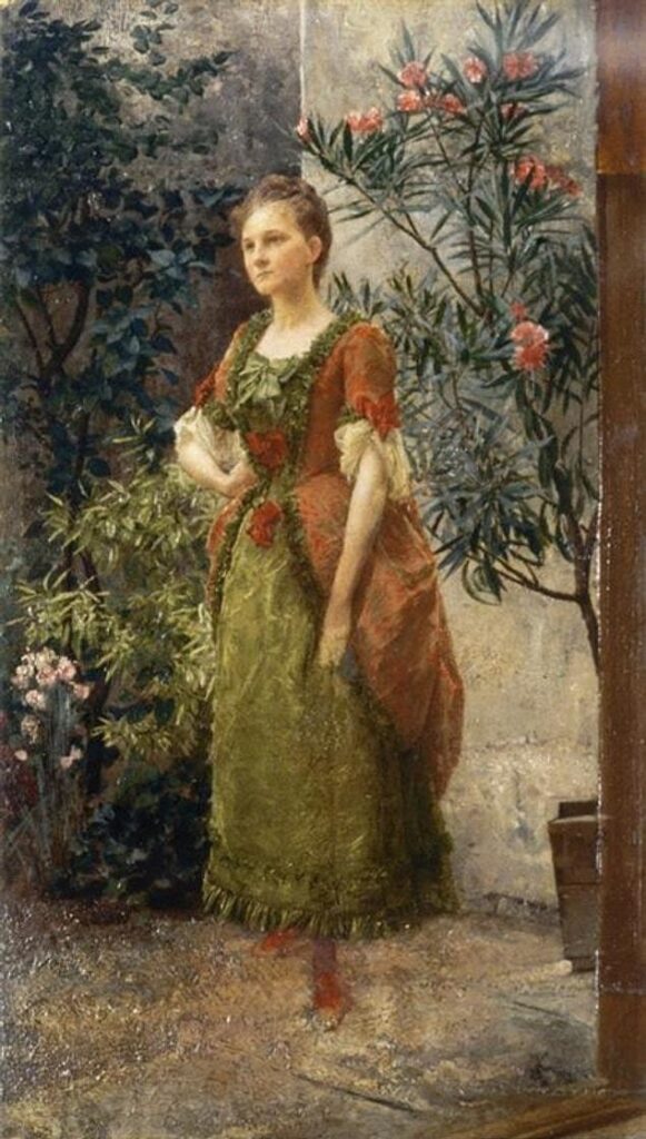 early paintings quiz: Portrait of Emilie Flöge, 1893, Albertina, Vienna, Austria.