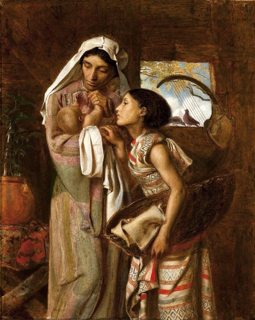 Simeon Solomon: Simeon Solomon, The Mother of Moses, 1860, Delaware Art Museum, Wilmington, DE, USA.
