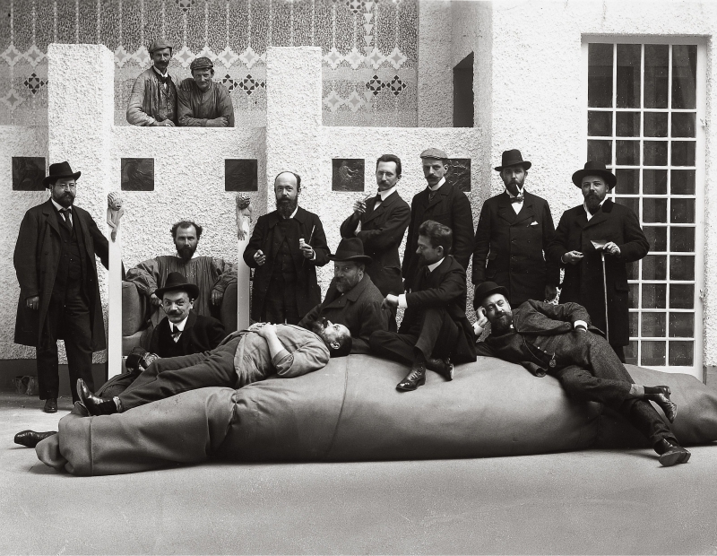 Vienna Secession: 14th exhibition at the Vienna Secession, 1902. Photograph by Moritz Nähr. Leopold Museum.
