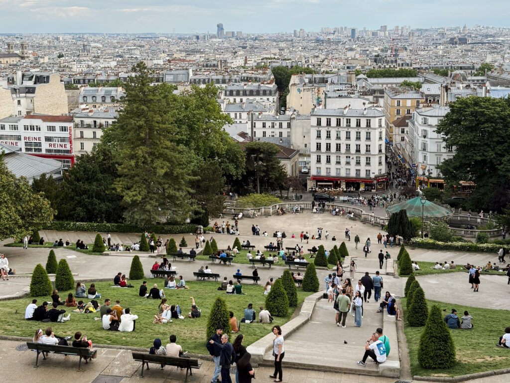 Places from Iconic Paintings: Steps below the Sacré-Cœur Basilica in Montmartre, Paris. Photograph by the author.
