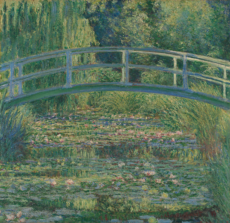 Places from Iconic Paintings: Claude Monet, The Water-Lily Pond, 1899, National Gallery, London, UK.
