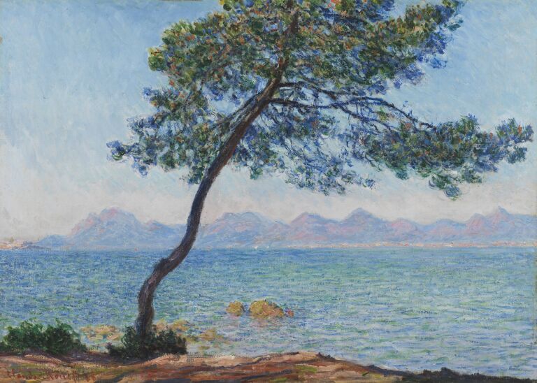 Places from Iconic Paintings: Claude Monet, Antibes, 1888, Courtauld Gallery, London, UK.
