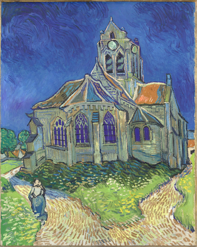 Places from Iconic Paintings: Vincent van Gogh, The Church in Auvers-sur-Oise, View from the Chevet, 1890, Musée d’Orsay, Paris, France.
