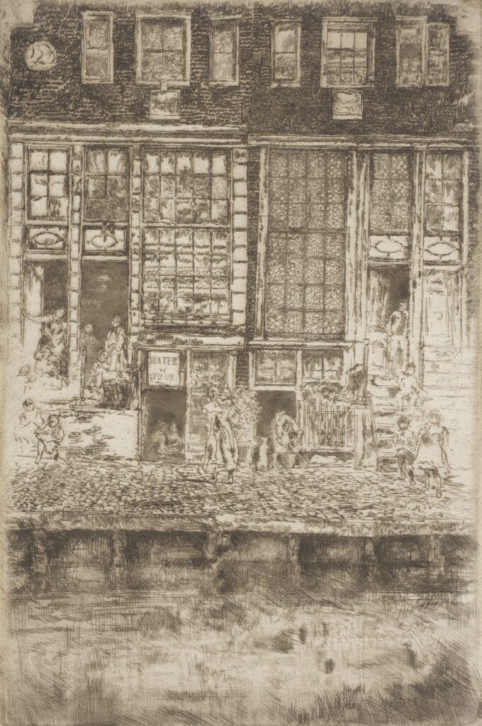whistler and the netherlands: James Abbott McNeill Whistler, The Embroidered Curtain, 1889, Los Angeles County Museum of Art, Los Angeles, CA, USA.
