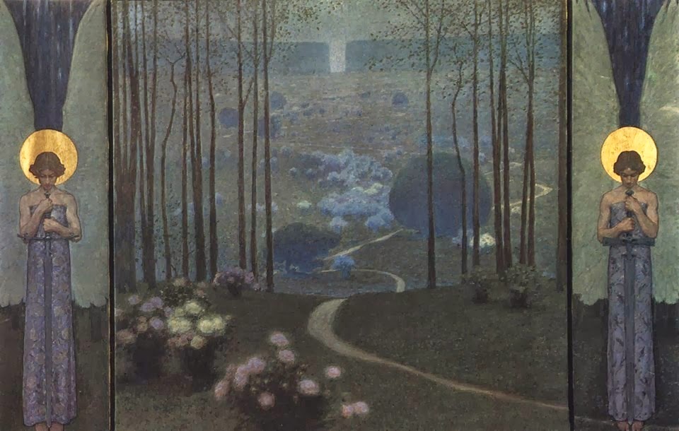 Vienna Secession: Wilhelm Bernatzik, Eingang zum Paradies (Entrance to Paradise), 1906.
