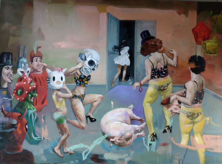 rodolfo stanley: Rodolfo Stanley, Chicharrón infartado, 2019. Artist’s Facebook.
