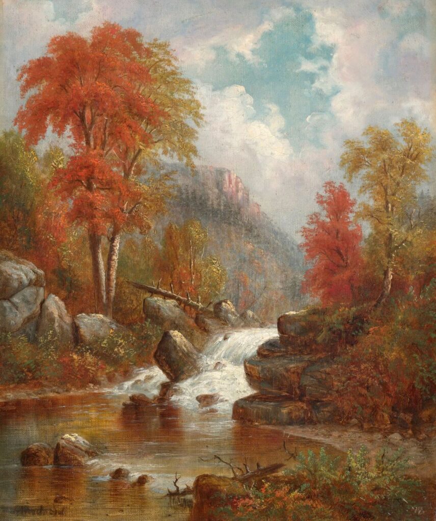 autumn landscapes: Laura Woodward, Autumn, 1878, Baltimore Museum of Art, Baltimore, MD, USA.
