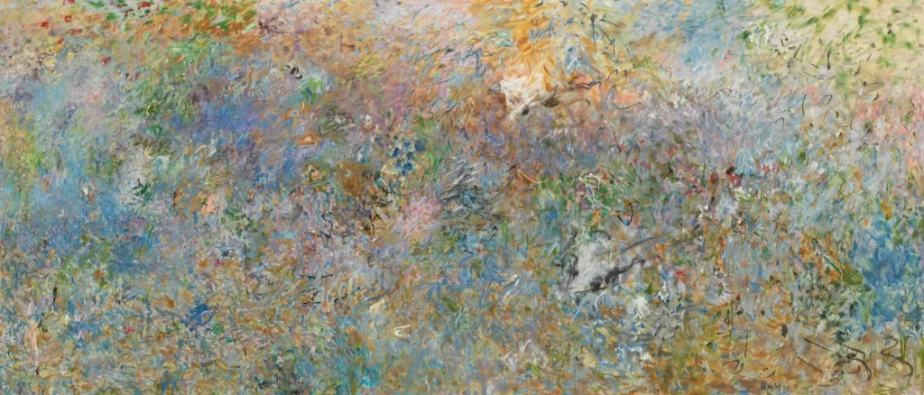 Pat Passlof: Pat Passlof, Sky Pasture, 1961. Two Coats of Paint.
