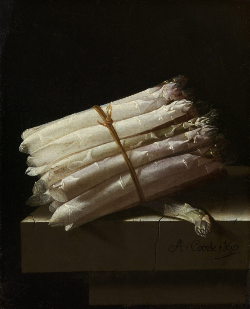 rijksmuseum staff picks: Adriaen Coorte, Still Life with Asparagus, 1697, Rijksmuseum, Amsterdam, Netherlands.
