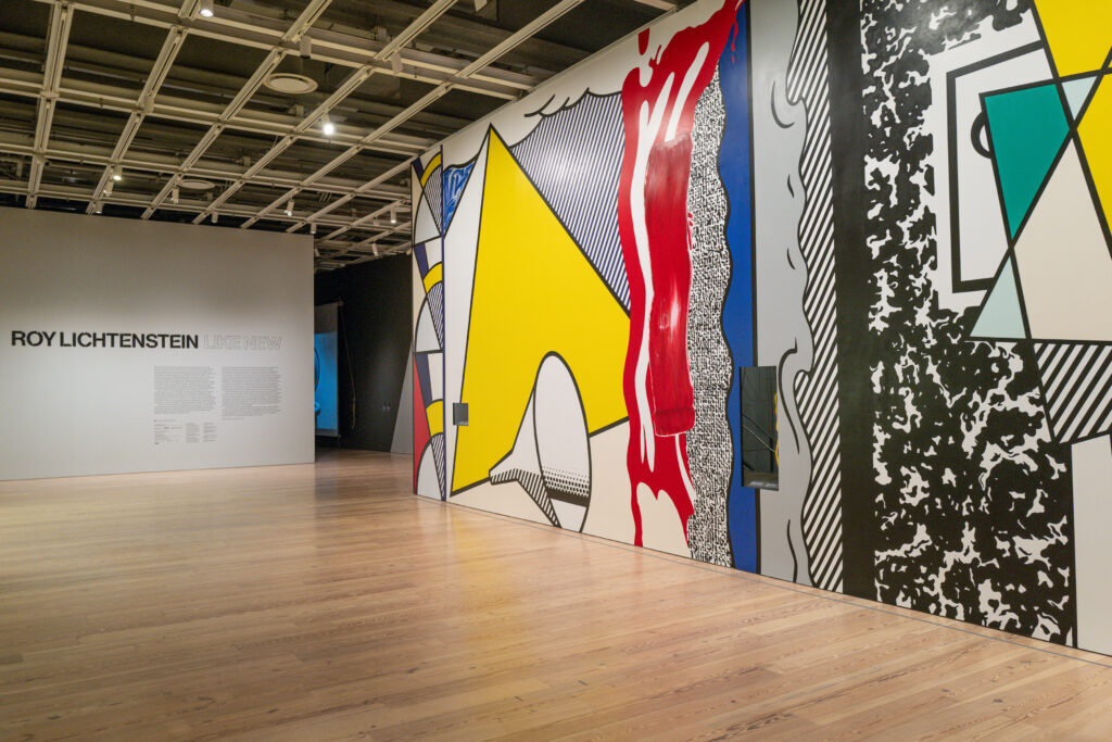 Roy Lichtenstein Like New: Installation view of Roy Lichtenstein: Like New, Whitney Museum of American Art,  October 11, 2026–May 10, 2027, New York. Artwork © Estate of Roy Lichtenstein. Photograph by Jason Lowrie/BFA.com.
