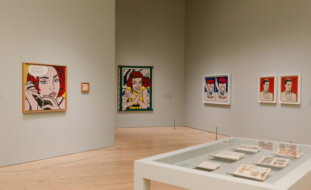 Roy Lichtenstein Like New: Installation view of Roy Lichtenstein: Like New, Whitney Museum of American Art, October 11, 2026–May 10, 2027, New York. Artwork © Estate of Roy Lichtenstein. Jason Lowrie & Yvonne Tnt/BFA.com.
