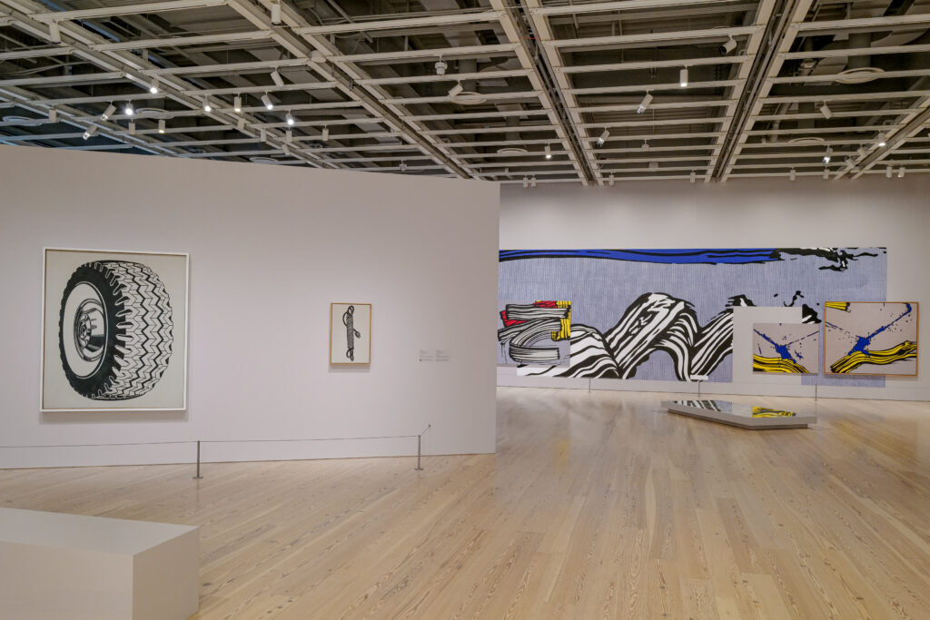 Roy Lichtenstein Like New: Installation view of Roy Lichtenstein: Like New, Whitney Museum of American Art, October 11, 2026–May 10, 2027, New York. Artwork © Estate of Roy Lichtenstein. Jason Lowrie & Yvonne Tnt/BFA.com.
