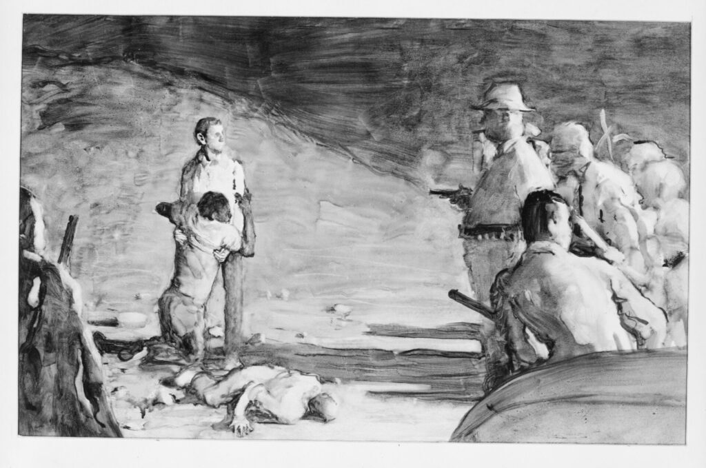 norman rockwell illustrations: Norman Rockwell, unpublished study for Murder in Mississippi, 1965, Norman Rockwell Museum Archival Collection, Stockbridge, MA, USA. Courtesy of the Museum.
