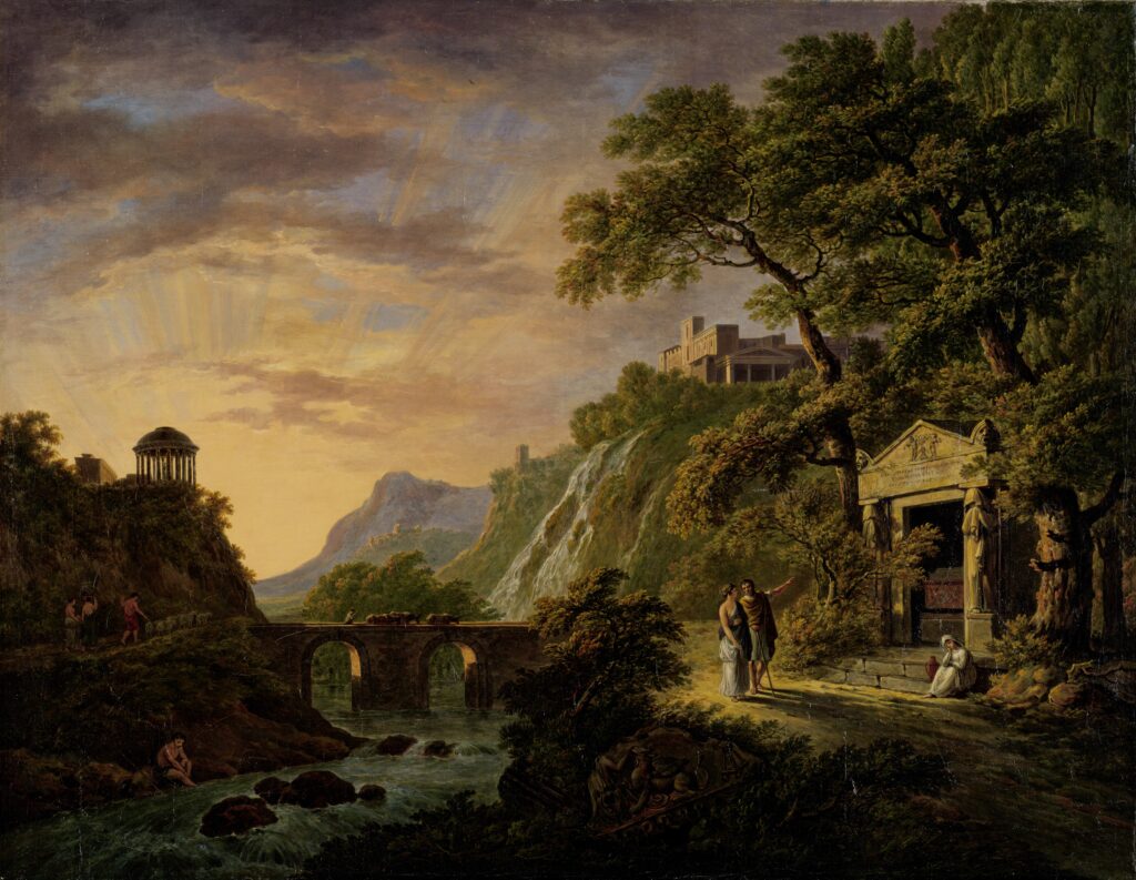 rijksmuseum staff picks: Daniel Dupré, Arcadian Landscape with Setting Sun, 1792–1809, Rijksmuseum, Amsterdam, Netherlands.
