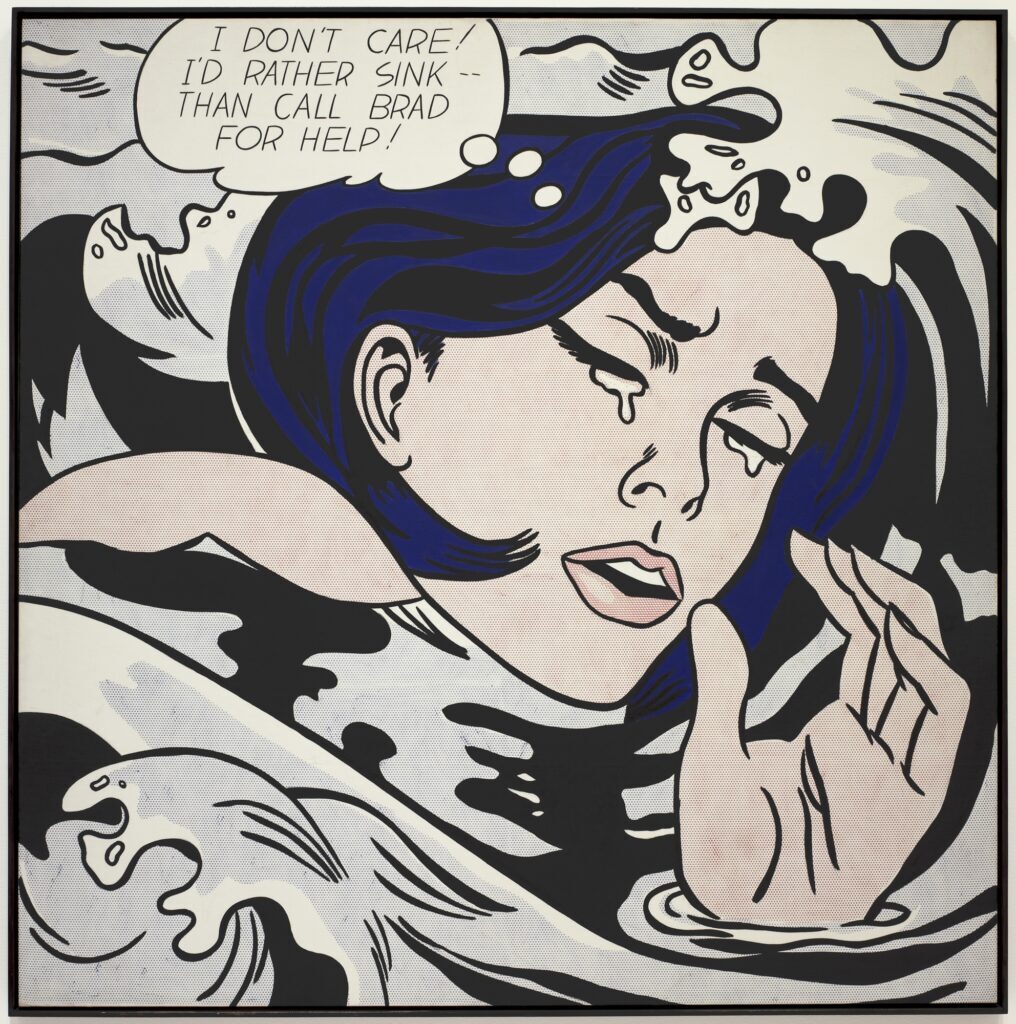 Roy Lichtenstein Like New: Roy Lichtenstein, Drowning Girl, 1963, Digital Image © Museum of Modern Art, New York City, NY, USA. Artwork © Estate of Roy Lichtenstein/DACS 2026.
