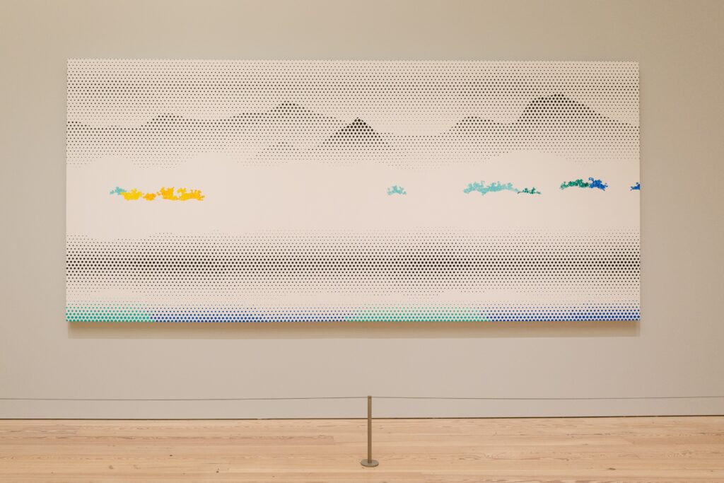 Roy Lichtenstein Like New: Roy Lichtenstein, Treetops Through the Fog, 1996. Installation view of Roy Lichtenstein: Like New, Whitney Museum of American Art, October 11, 2026–May 10, 2027, New York. Artwork © Estate of Roy Lichtenstein. Photograph by Jason Lowrie; Yvonne Tnt/BFA.com.
